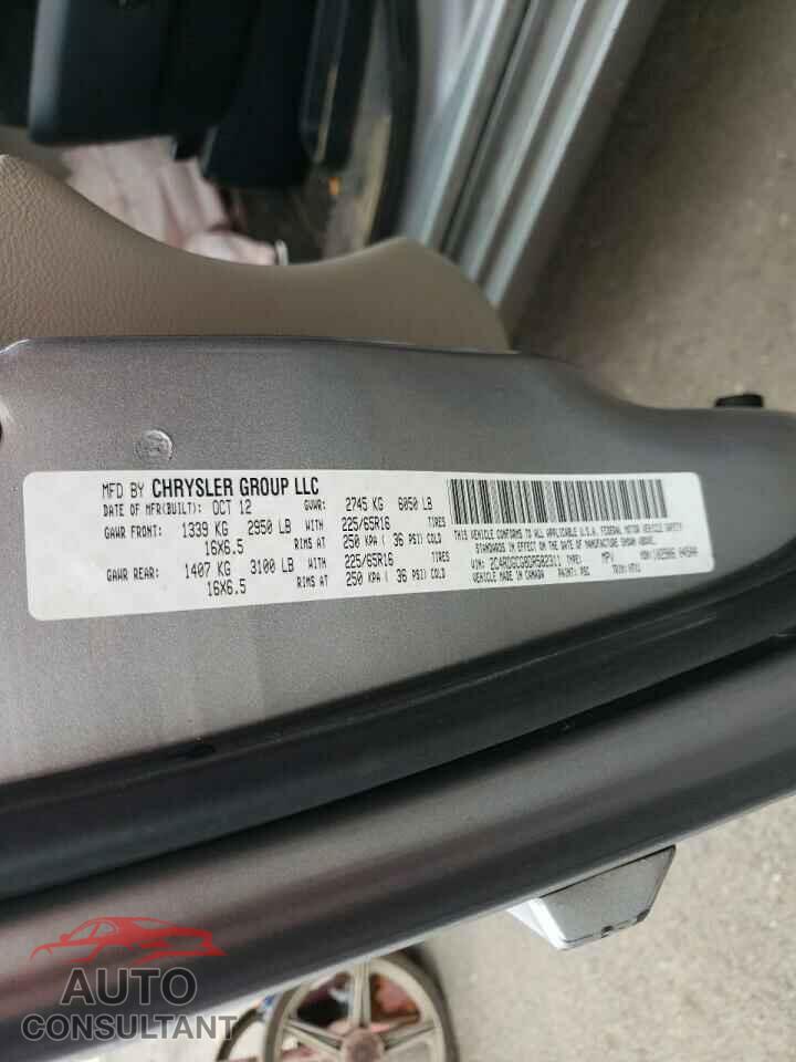 DODGE CARAVAN 2013 - 2C4RDGCG8DR582311