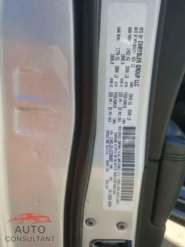 DODGE DURANGO 2013 - 1C4RDJDG1DC598287