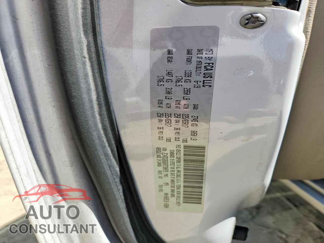 DODGE CARAVAN 2019 - 2C4RDGBG6KR730079