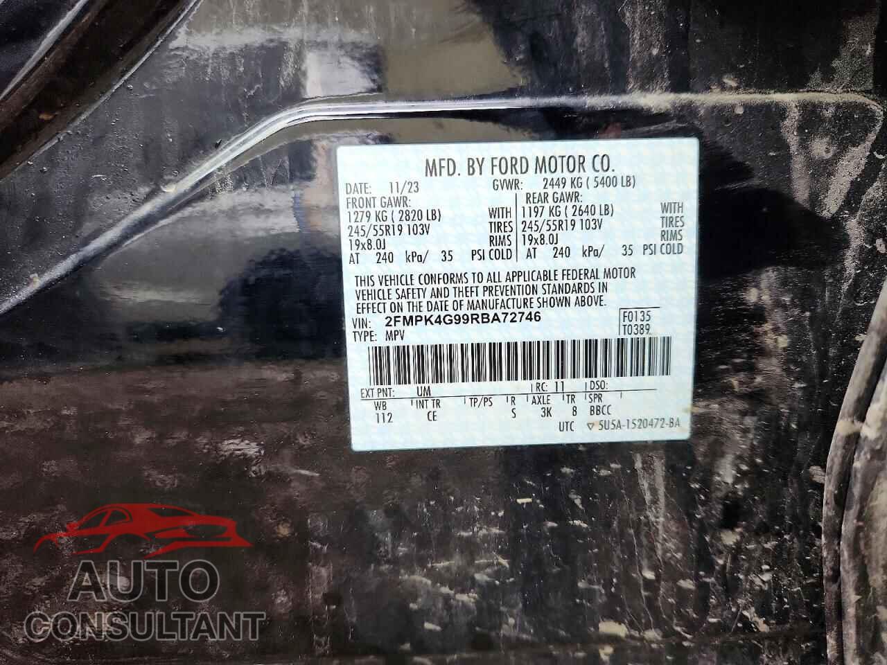 FORD EDGE 2024 - 2FMPK4G99RBA72746