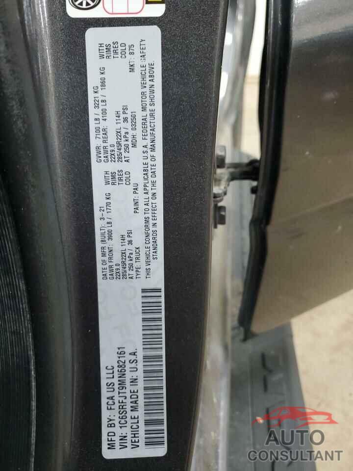 RAM 1500 2021 - 1C6SRFJT9MN682161