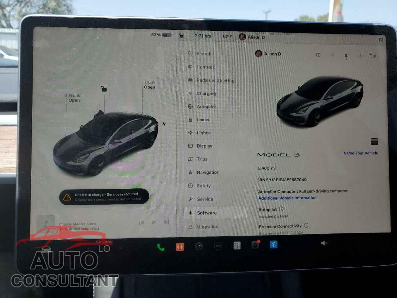 TESLA MODEL 3 2023 - 5YJ3E1EA1PF687040