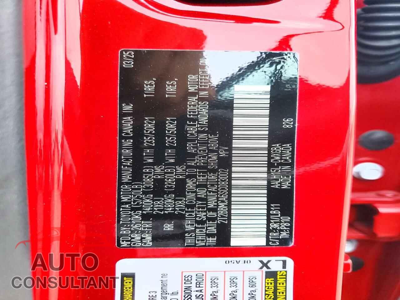LEXUS UNKNOWN 2025 - 2T2BBMCA6SC083002