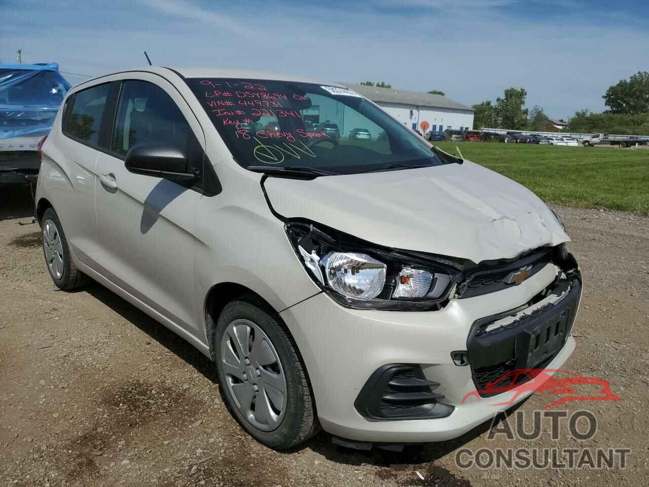 CHEVROLET SPARK 2018 - KL8CB6SA1JC449731