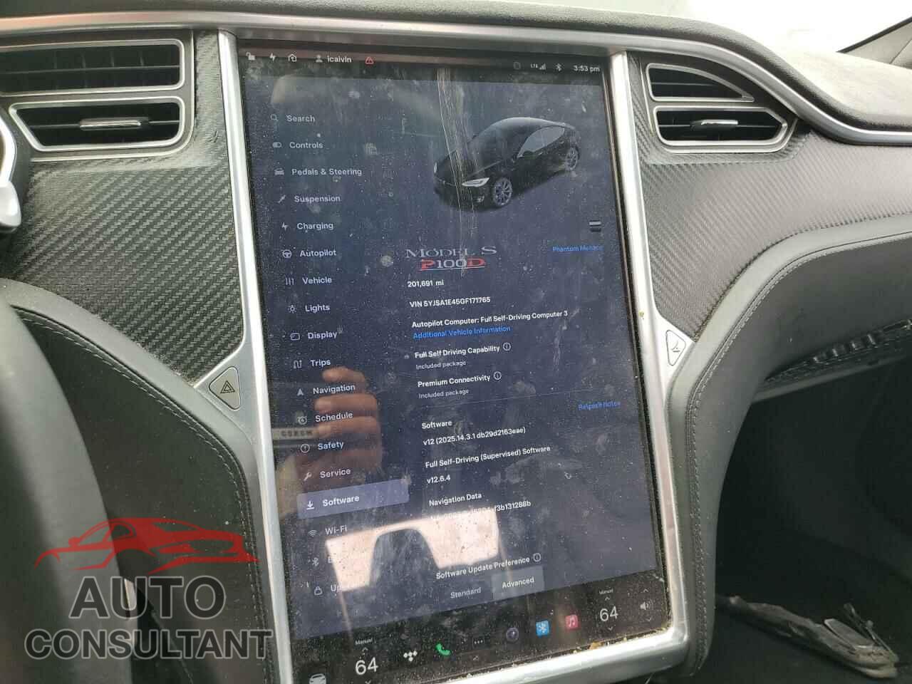 TESLA MODEL S 2016 - 5YJSA1E45GF171765