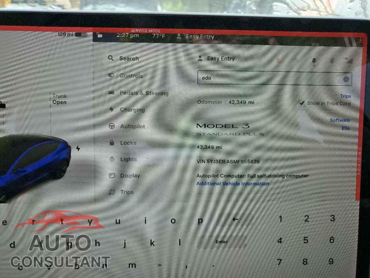 TESLA MODEL 3 2021 - 5YJ3E1EA6MF955639