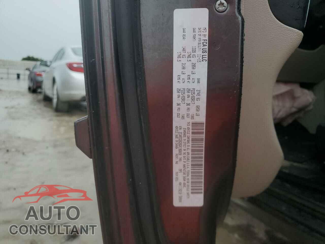 DODGE CARAVAN 2016 - 2C4RDGBG9GR196020