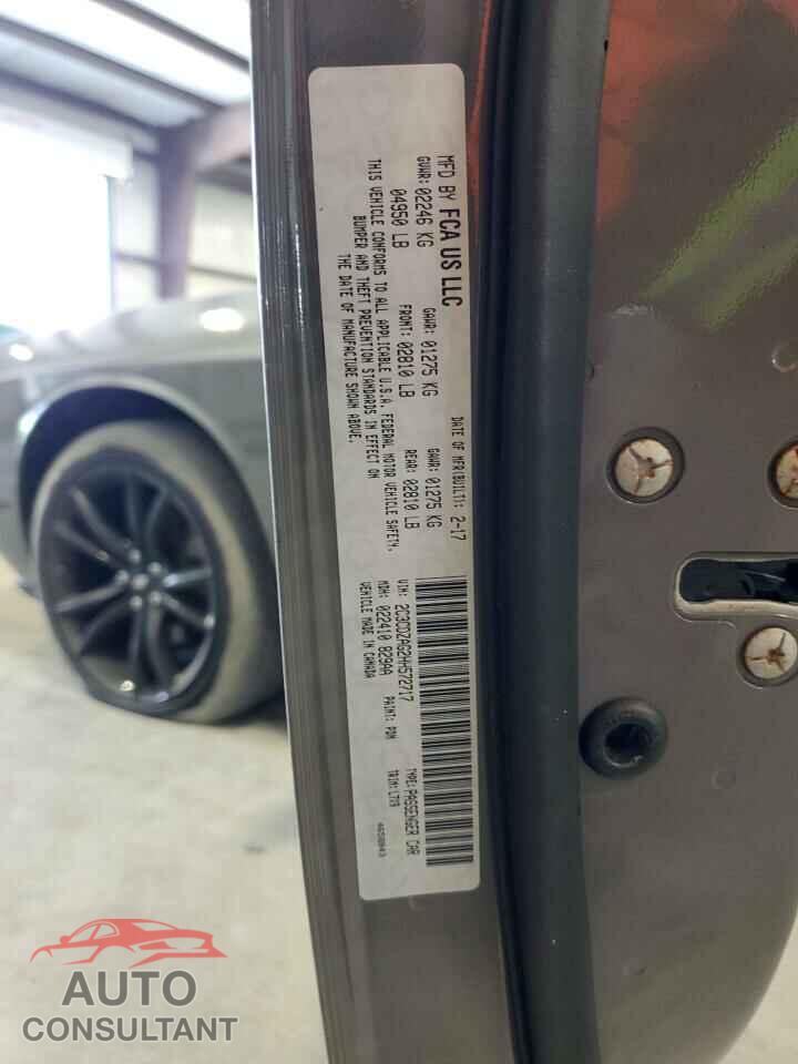 DODGE CHALLENGER 2017 - 2C3CDZAG2HH572717