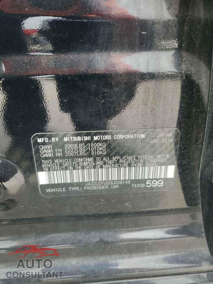MITSUBISHI LANCER 2016 - JA32U2FU5GU009149