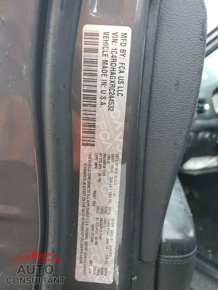 DODGE DURANGO 2024 - 1C4RDHAGXRC244532