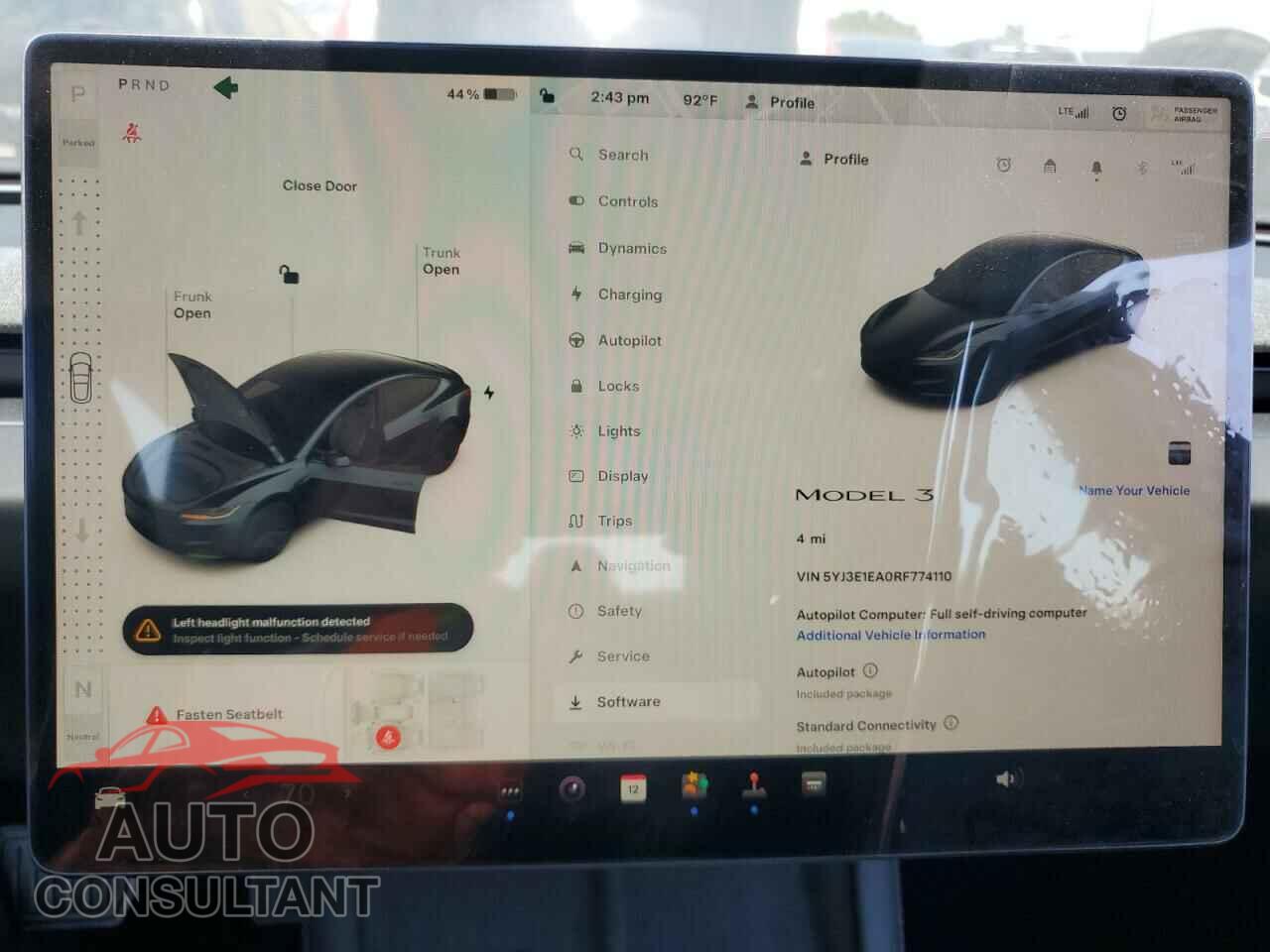 TESLA MODEL 3 2024 - 5YJ3E1EA0RF774110