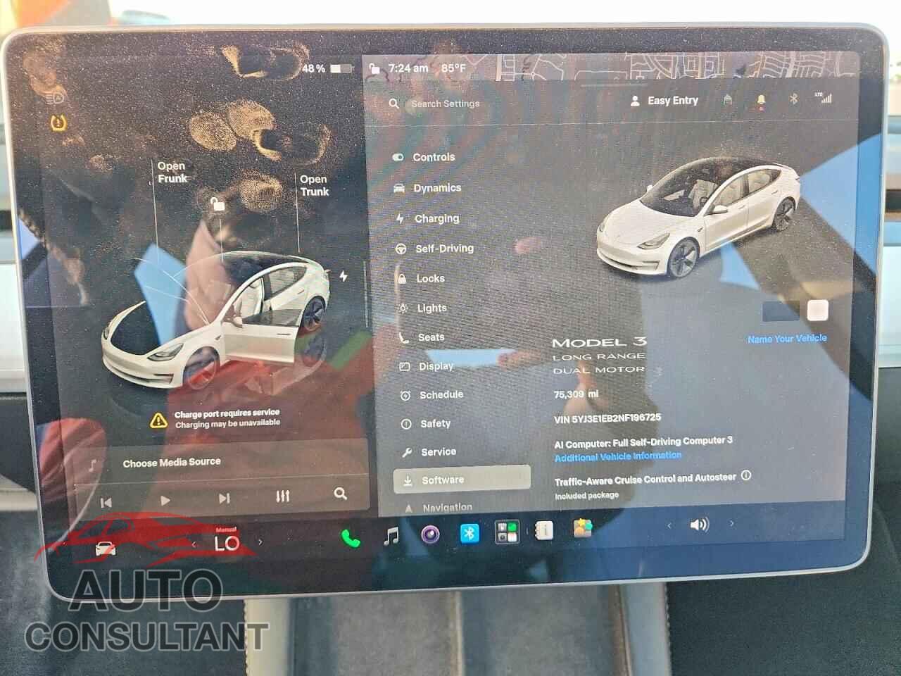 TESLA MODEL 3 2022 - 5YJ3E1EB2NF196725
