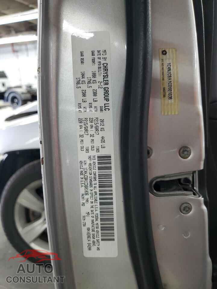 JEEP COMPASS 2012 - 1C4NJCBA1CD601036