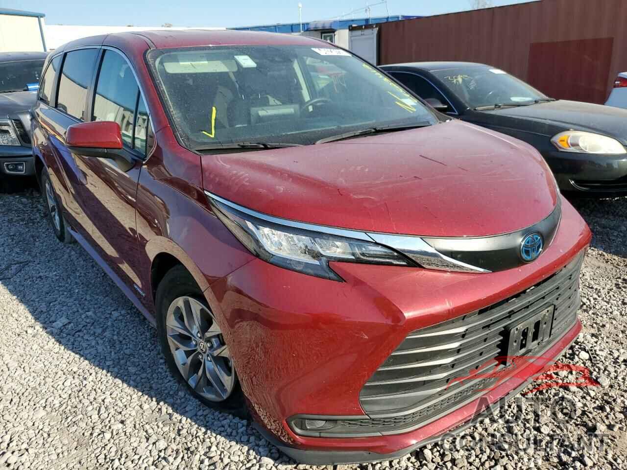 TOYOTA SIENNA 2021 - 5TDKRKEC5MS020728