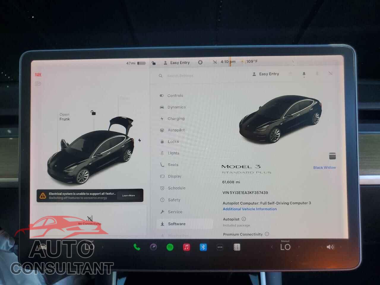 TESLA MODEL 3 2019 - 5YJ3E1EA3KF357439