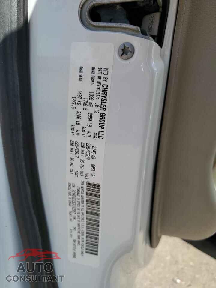DODGE CARAVAN 2014 - 2C4RDGCG9ER183957