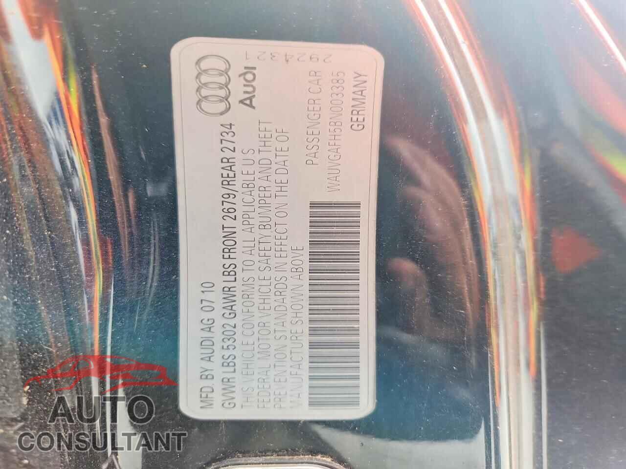 AUDI S5/RS5 2011 - WAUVGAFH5BN003385