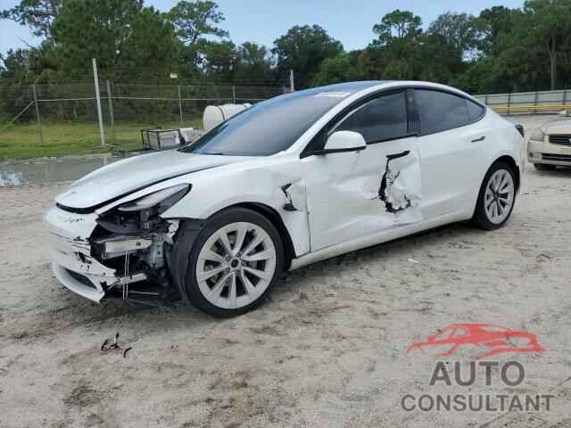 TESLA MODEL 3 2022 - 5YJ3E1EB0NF119352