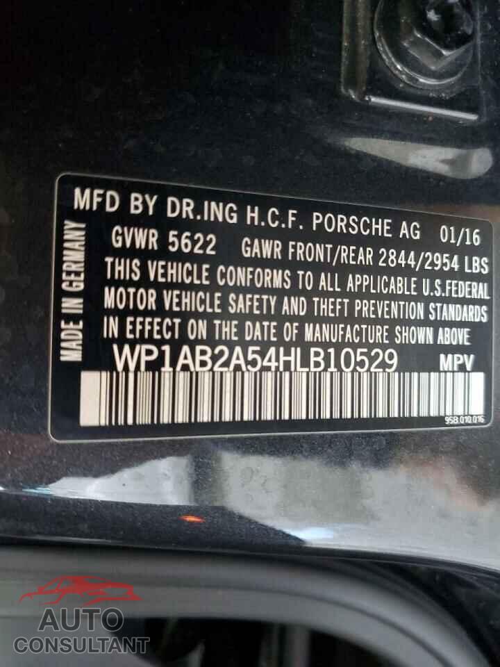 PORSCHE MACAN 2017 - WP1AB2A54HLB10529