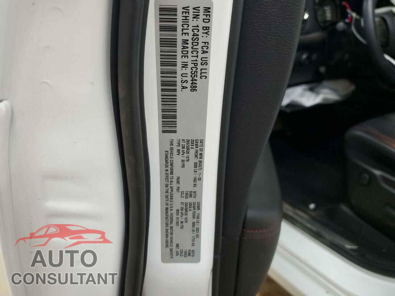 DODGE DURANGO 2023 - 1C4SDJCT1PC554486
