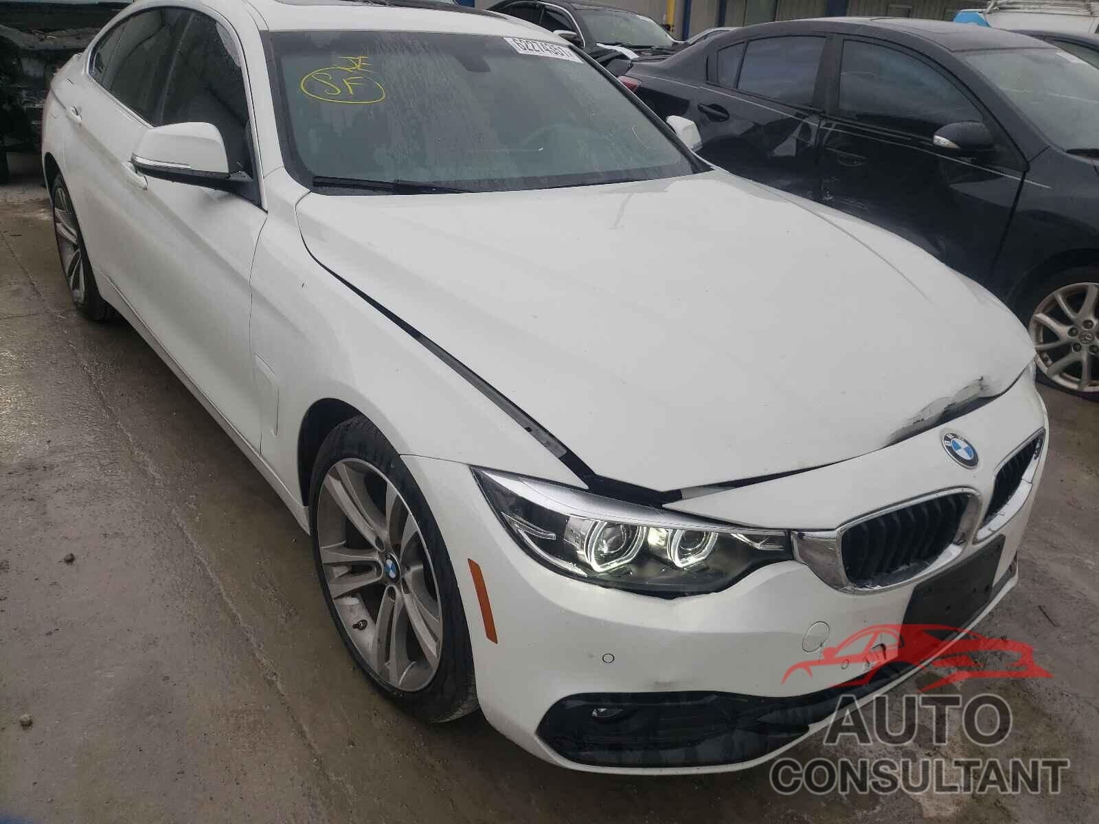 BMW 4 SERIES 2019 - WBA4J3C51KBL08984