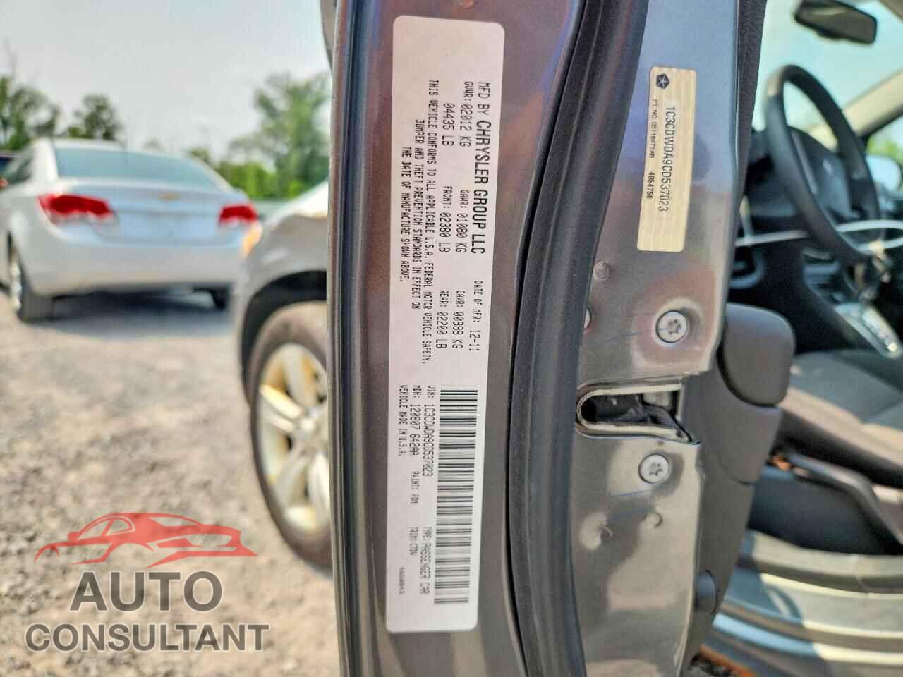 DODGE CALIBER 2012 - 1C3CDWDA9CD537023
