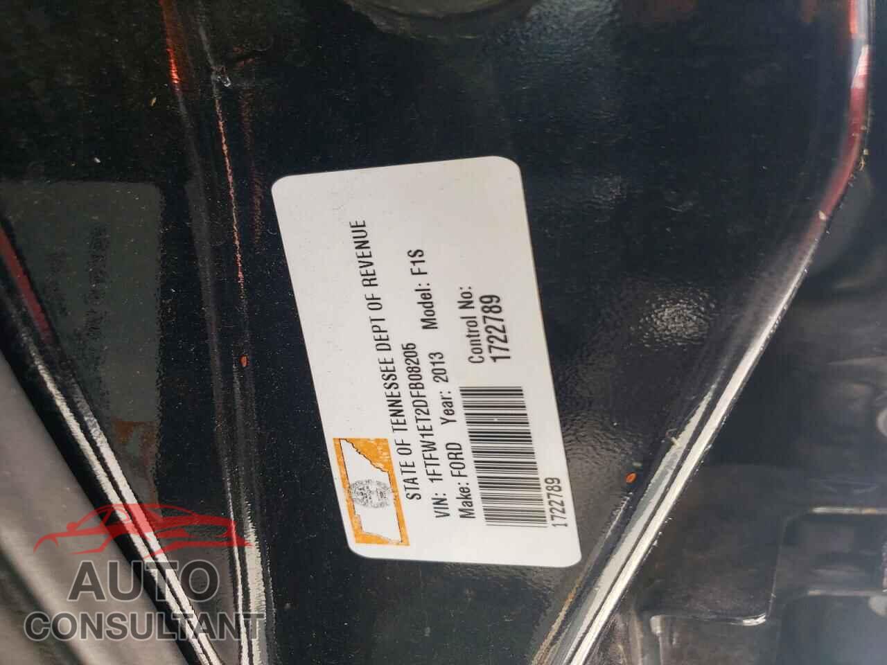 FORD F150 2013 - 1FTFW1ET2DFB08205