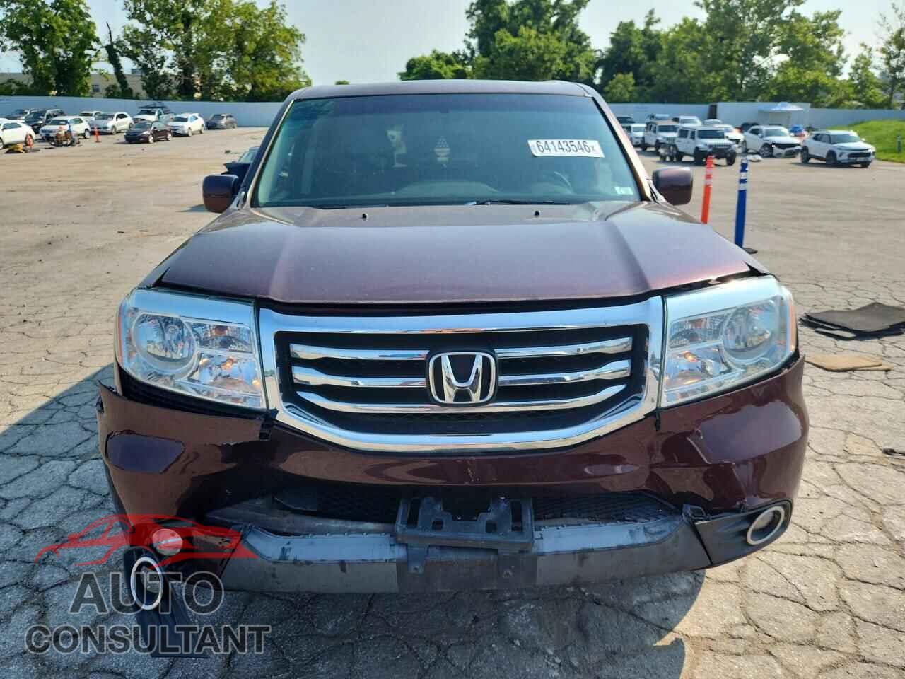 HONDA PILOT 2013 - 5FNYF4H52DB059390