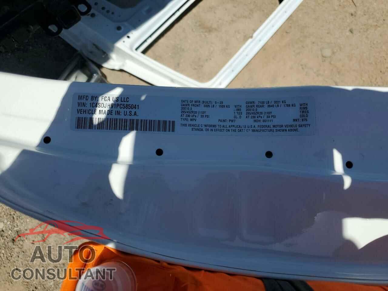 DODGE DURANGO 2023 - 1C4SDJH91PC585041