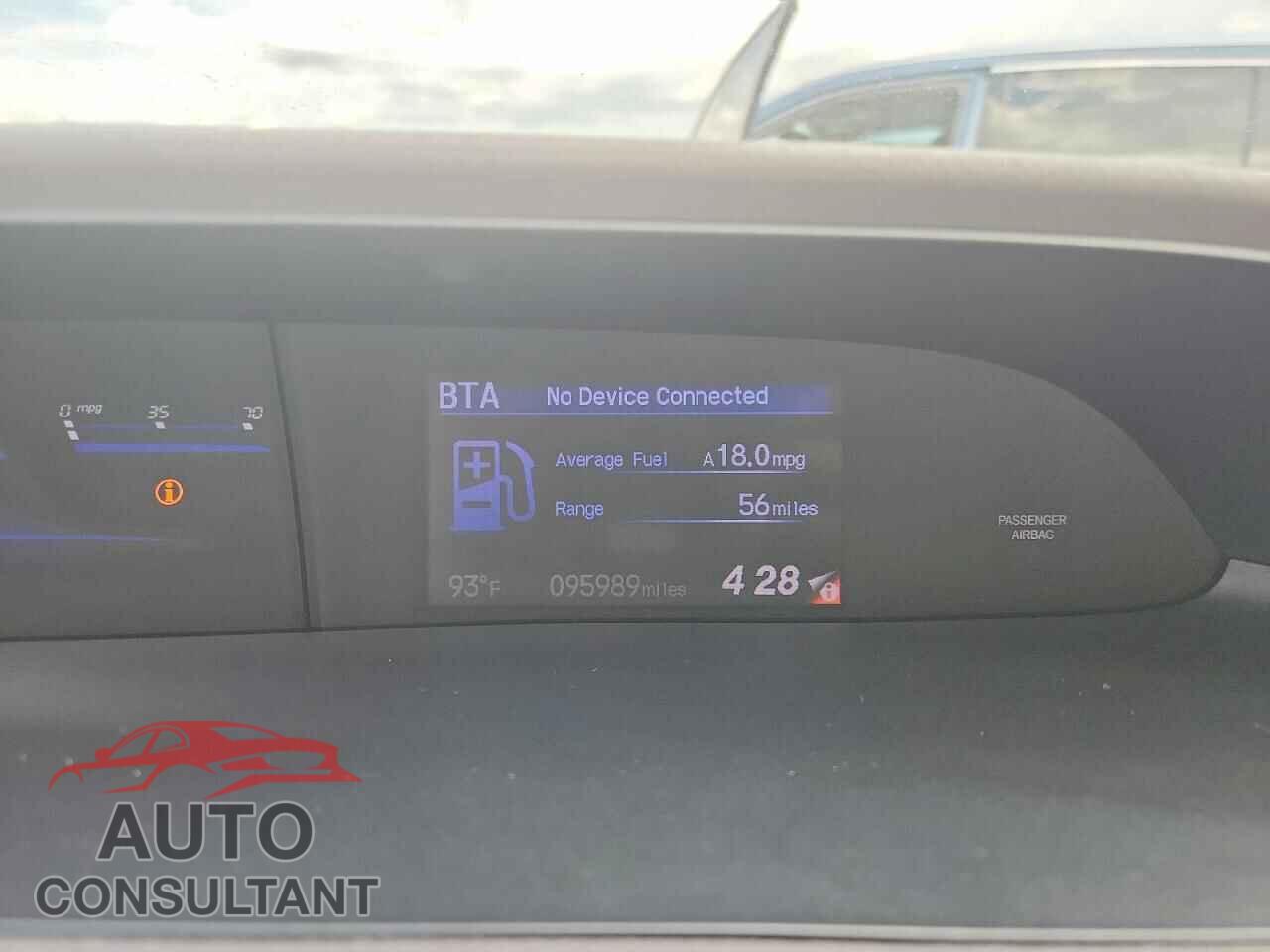 HONDA CIVIC 2012 - 2HGFB2F99CH540695