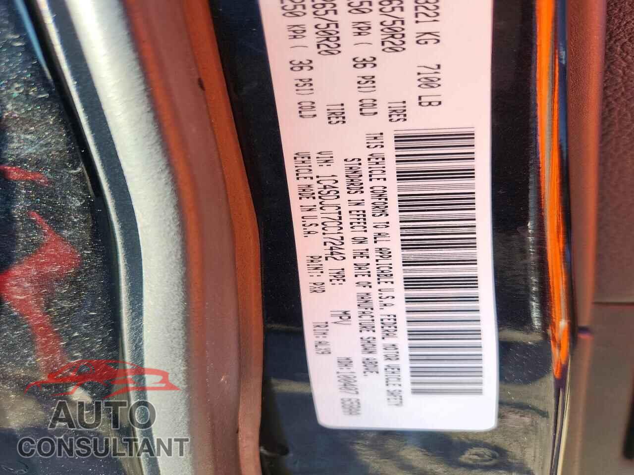 DODGE DURANGO 2012 - 1C4SDJCT7CC172442
