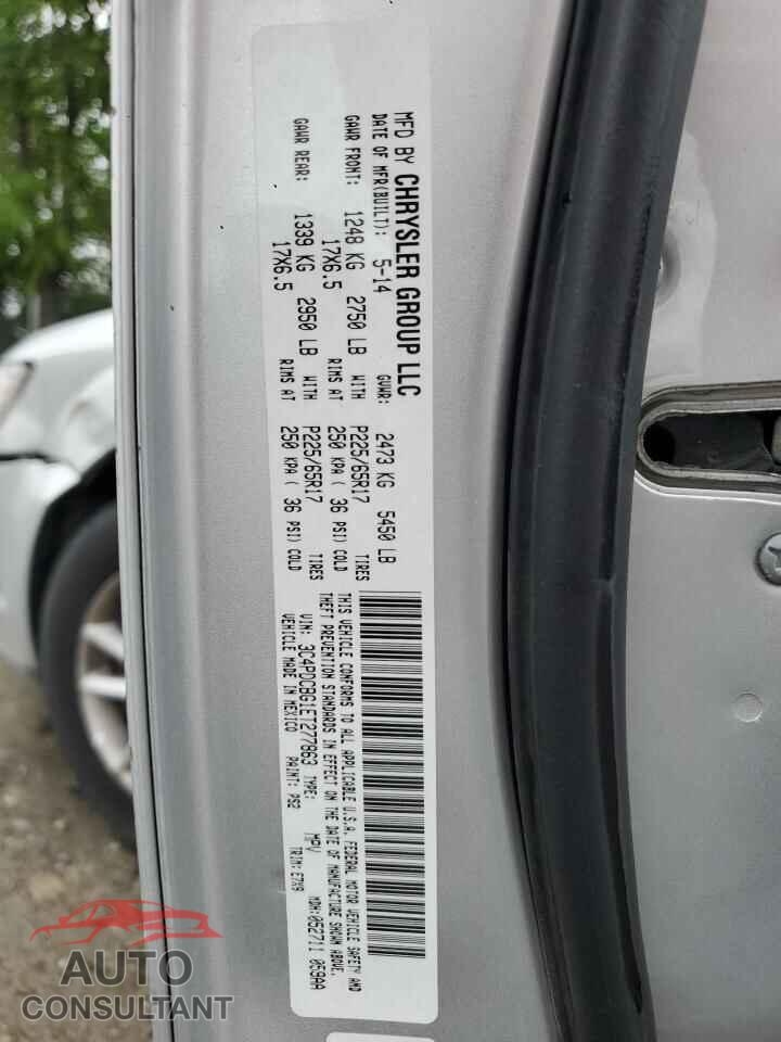 DODGE JOURNEY 2014 - 3C4PDCBG1ET277863