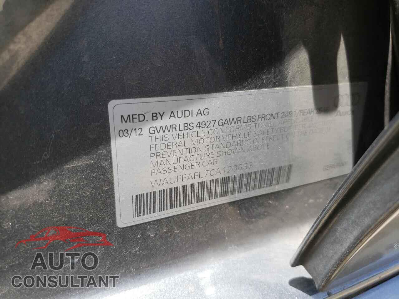 AUDI A4 2012 - WAUFFAFL7CA120633