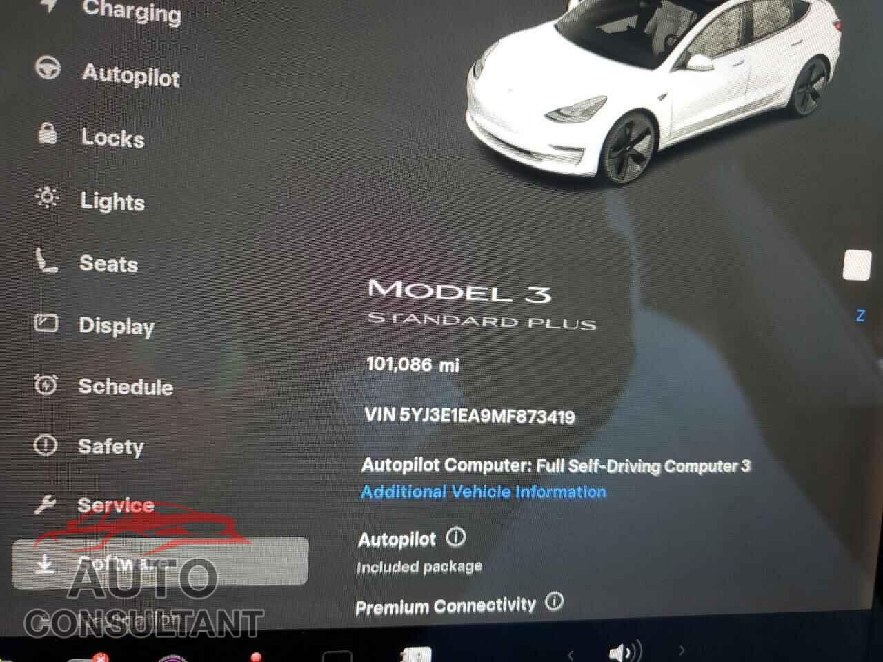 TESLA MODEL 3 2021 - 5YJ3E1EA9MF873419