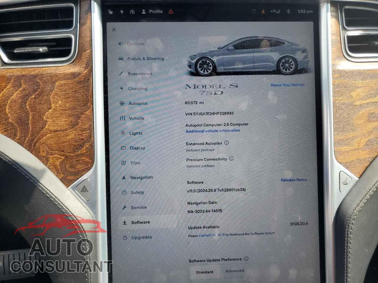 TESLA MODEL S 2017 - 5YJSA1E24HF228943