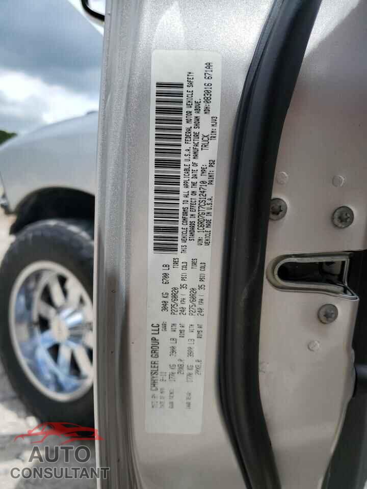 DODGE RAM 1500 2012 - 1C6RD7GT7CS124710