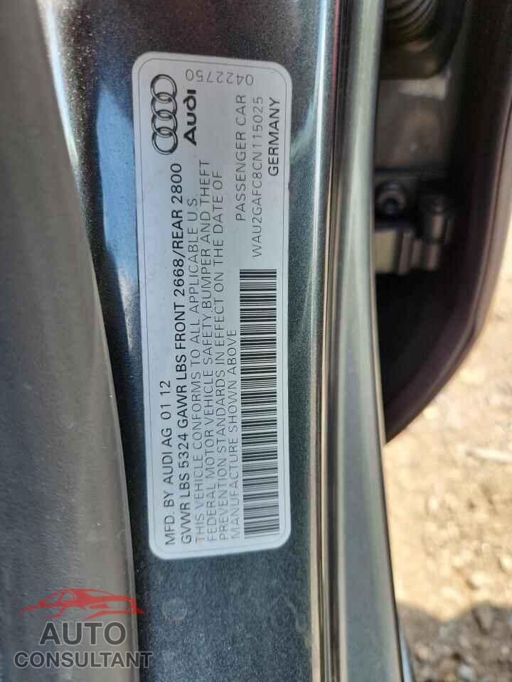 AUDI A7 2012 - WAU2GAFC8CN115025