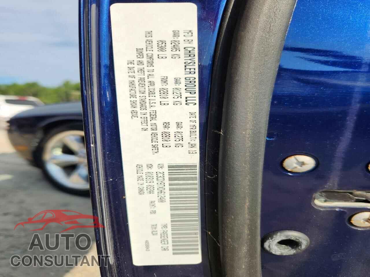 DODGE CHALLENGER 2013 - 2C3CDYBTXDH612400