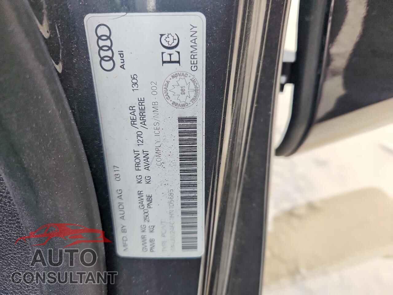 AUDI A7 2017 - WAUW2AFC1HN105685