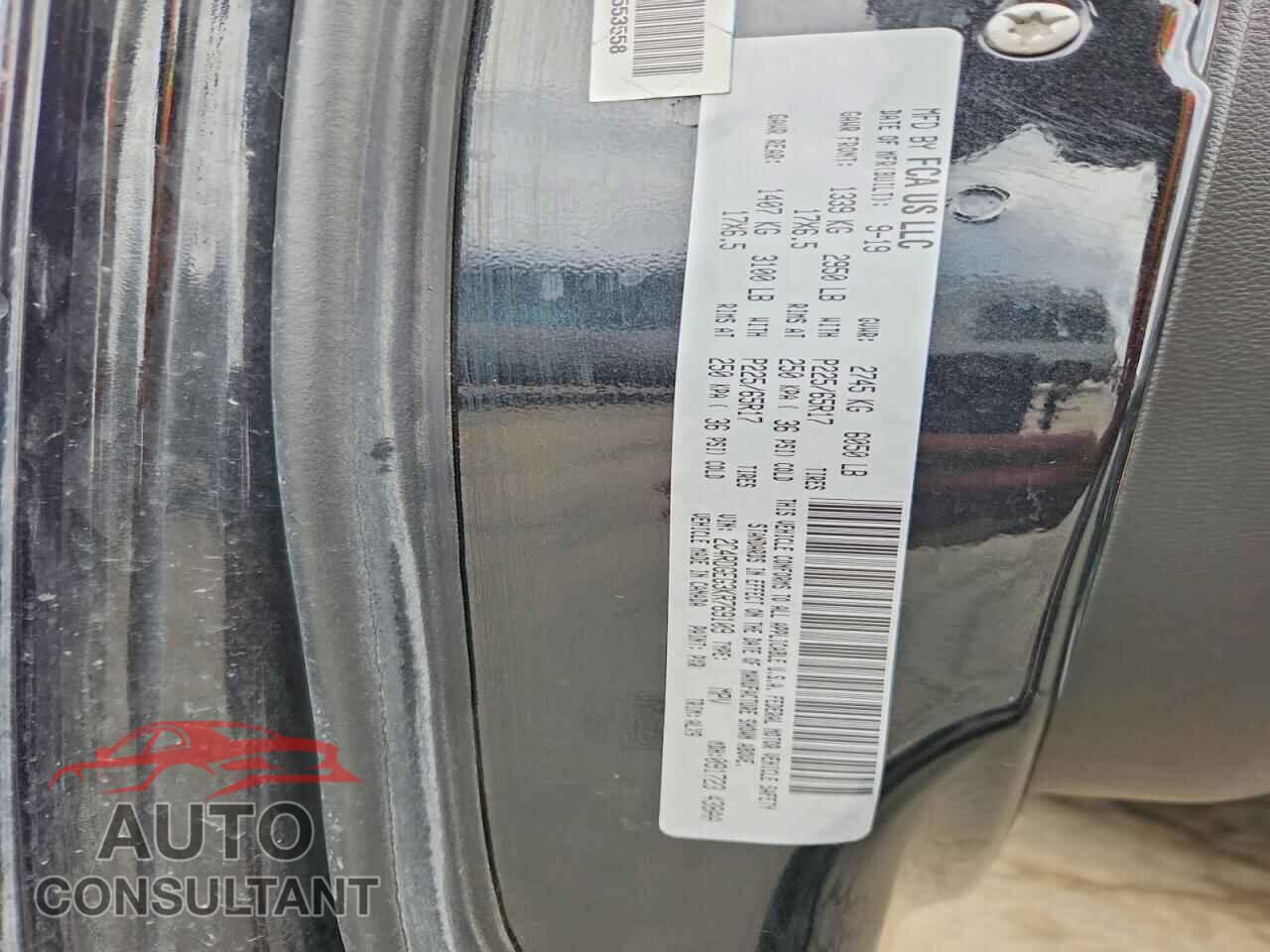 DODGE CARAVAN 2019 - 2C4RDGEG3KR769109