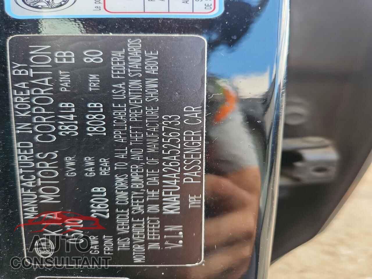 KIA FORTE 2010 - KNAFU4A26A5256733