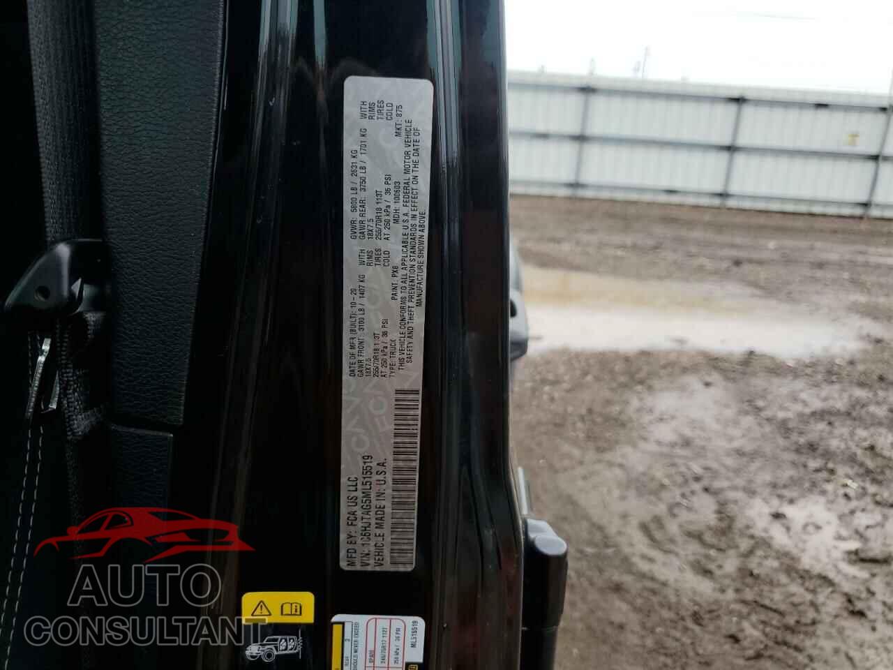 JEEP GLADIATOR 2021 - 1C6HJTAG5ML515519