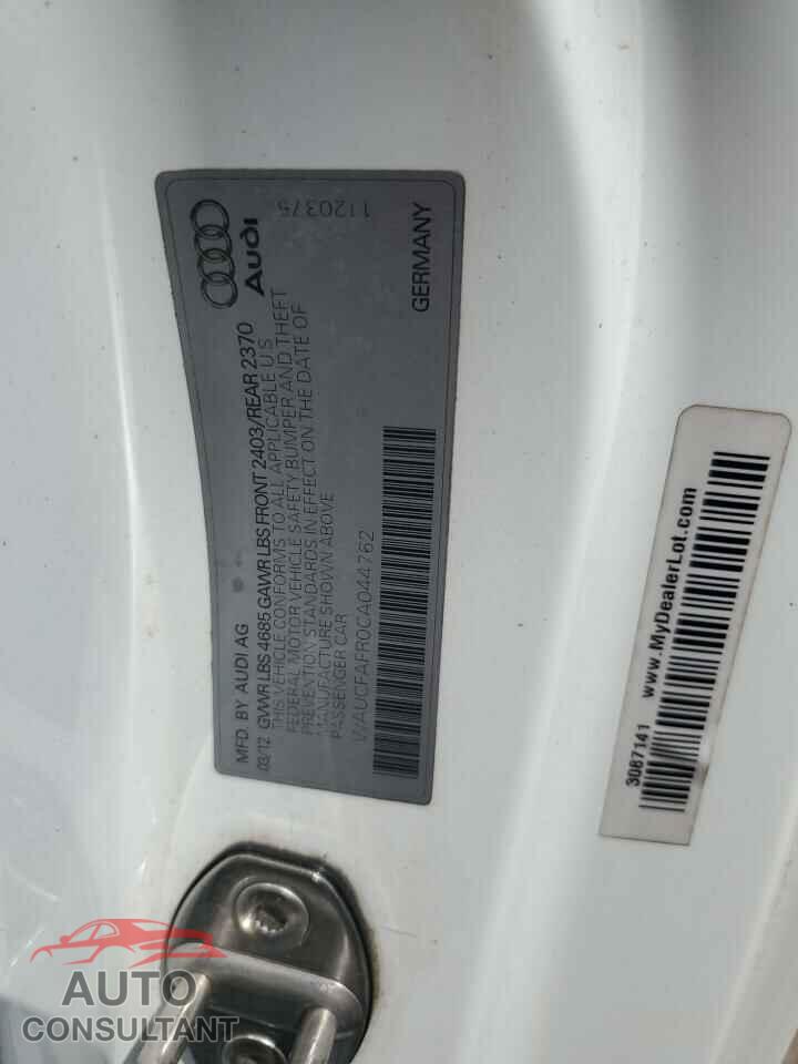 AUDI A5 2012 - WAUCFAFR0CA044762