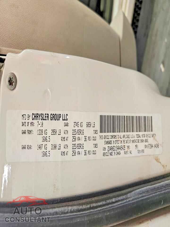 DODGE CARAVAN 2010 - 2D4RN5D15AR405435