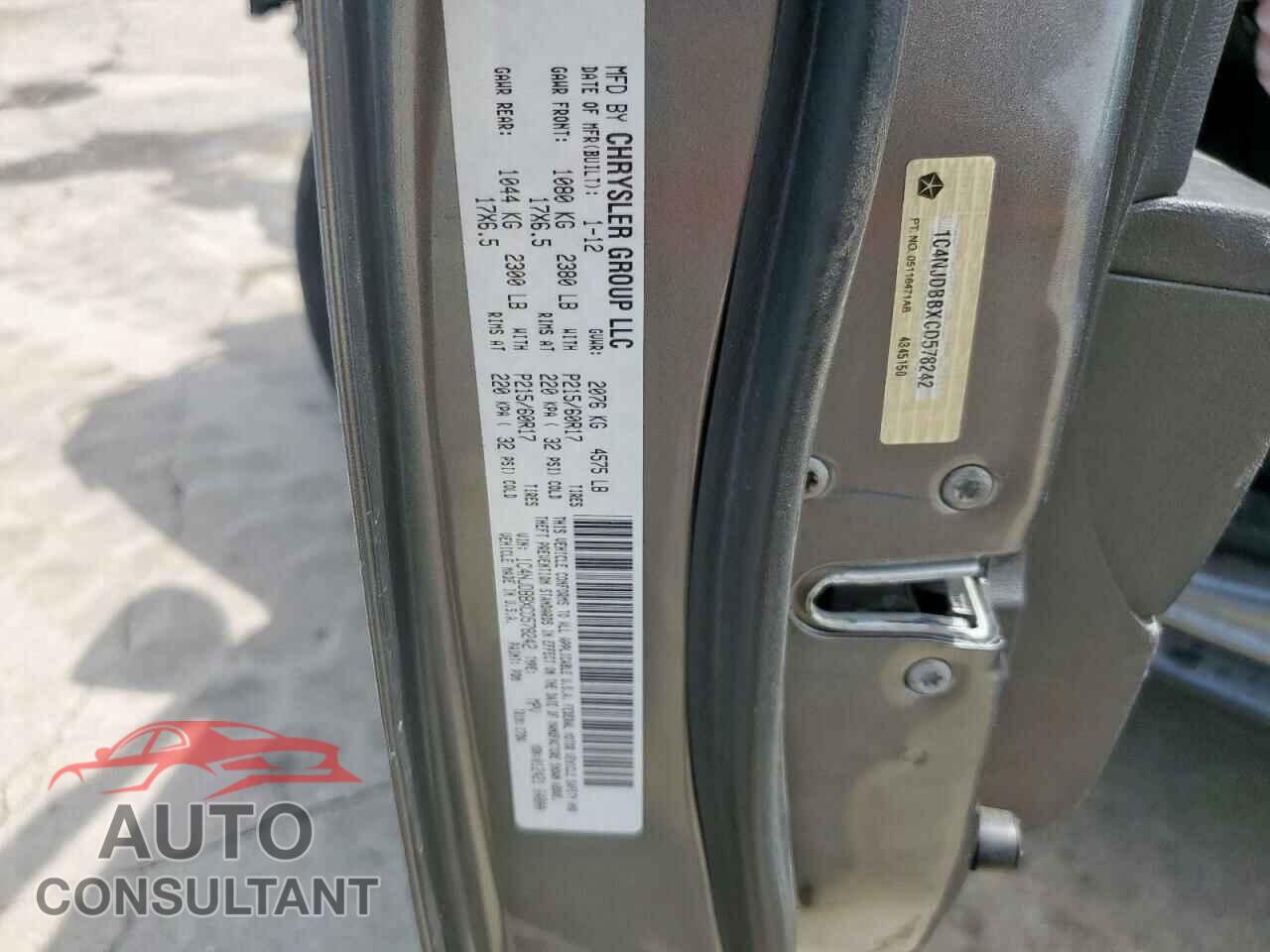 JEEP COMPASS 2012 - 1C4NJDBBXCD578242