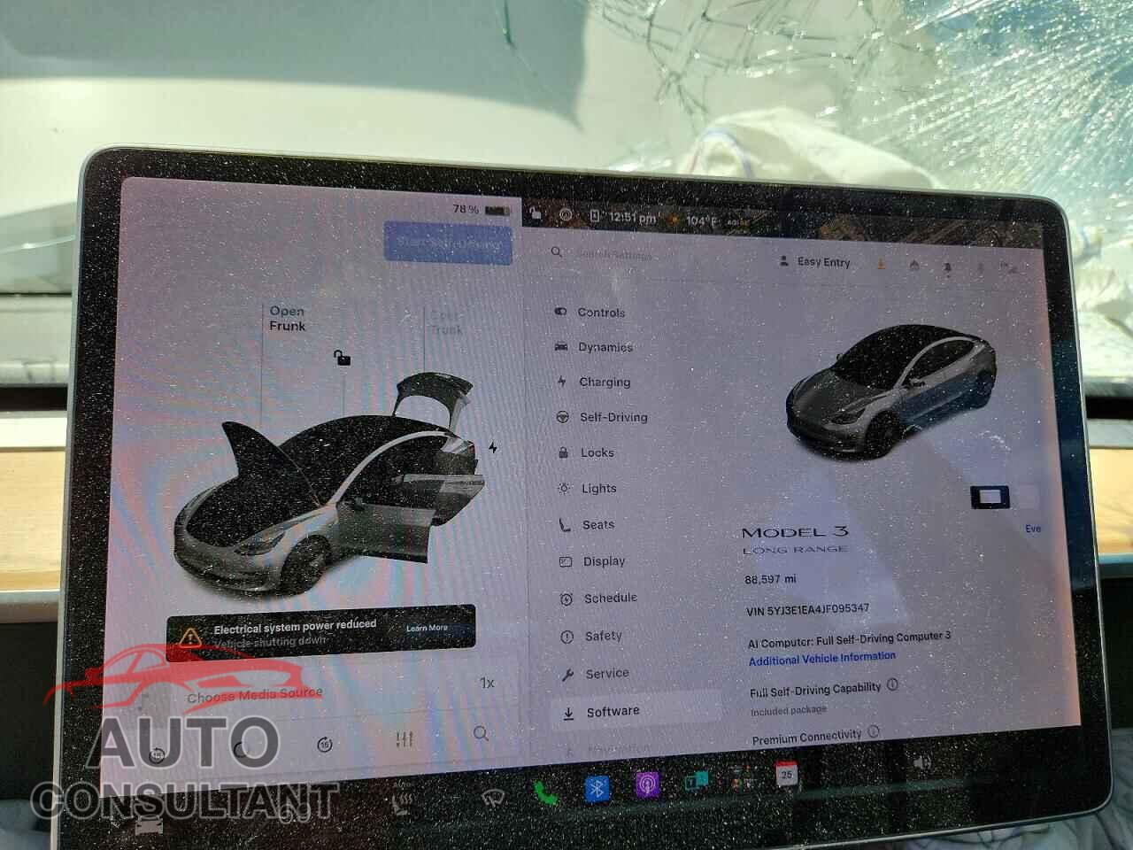 TESLA MODEL 3 2018 - 5YJ3E1EA4JF095347