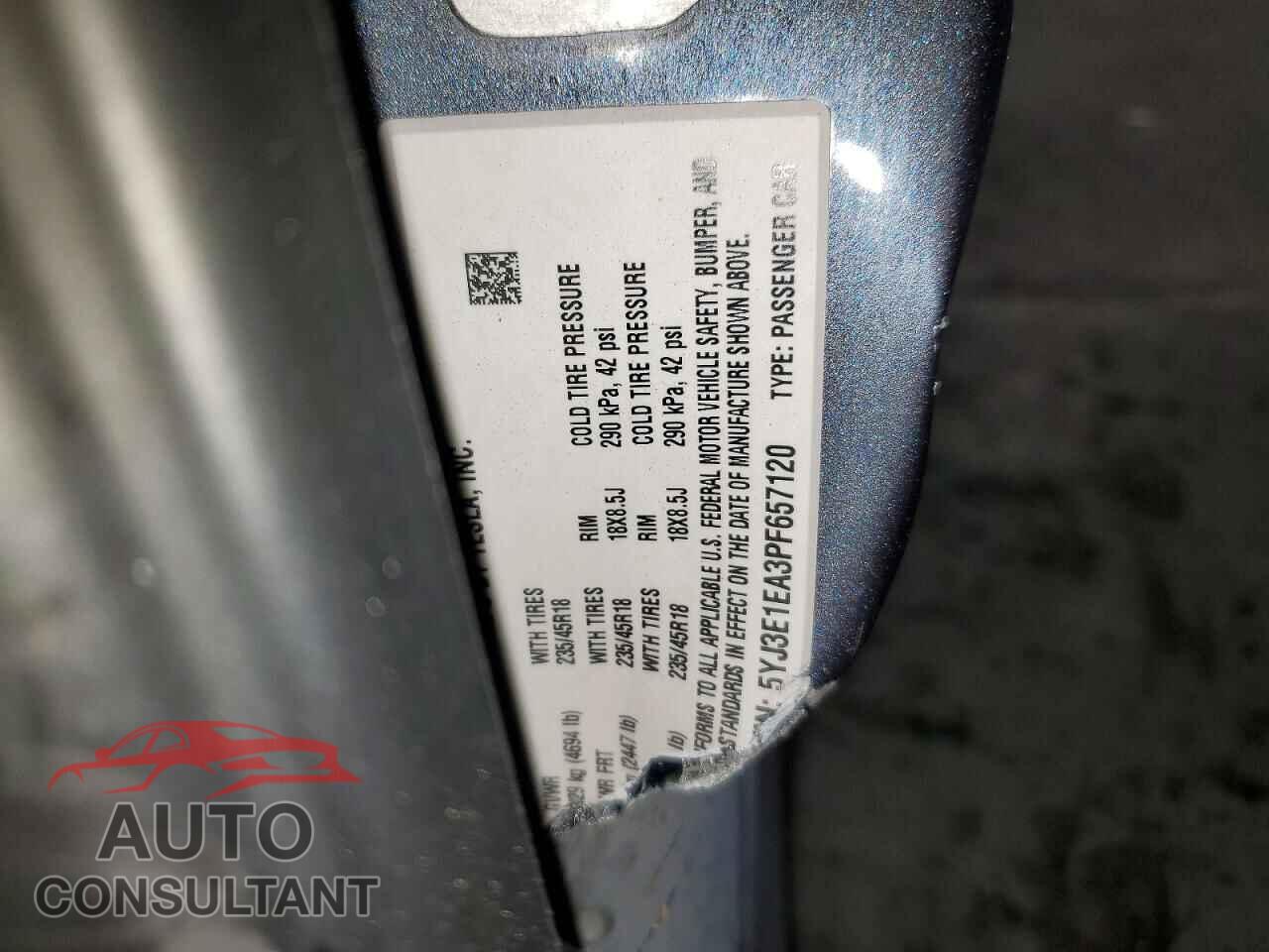 TESLA MODEL 3 2023 - 5YJ3E1EA3PF657120