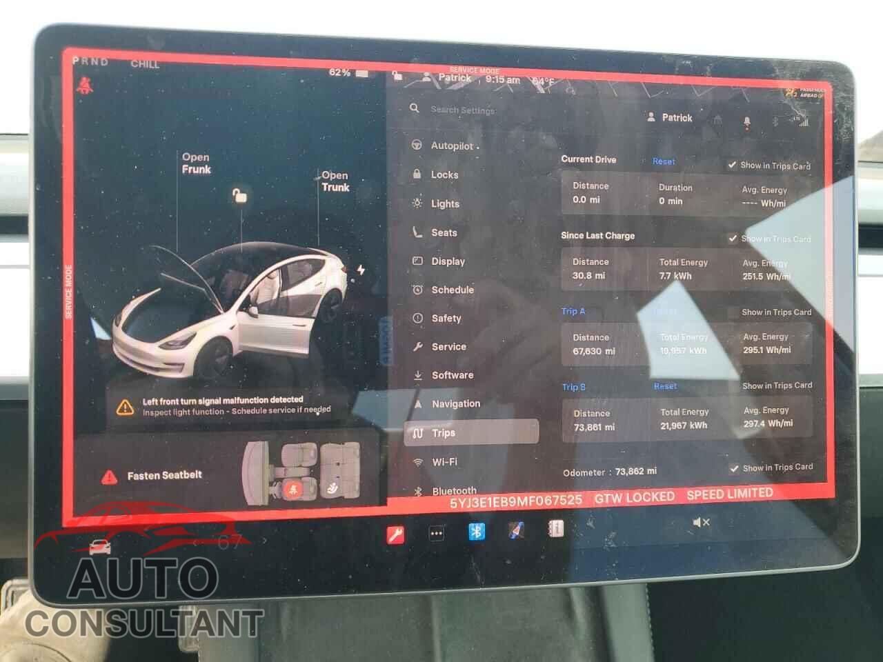 TESLA MODEL 3 2021 - 5YJ3E1EB9MF067525