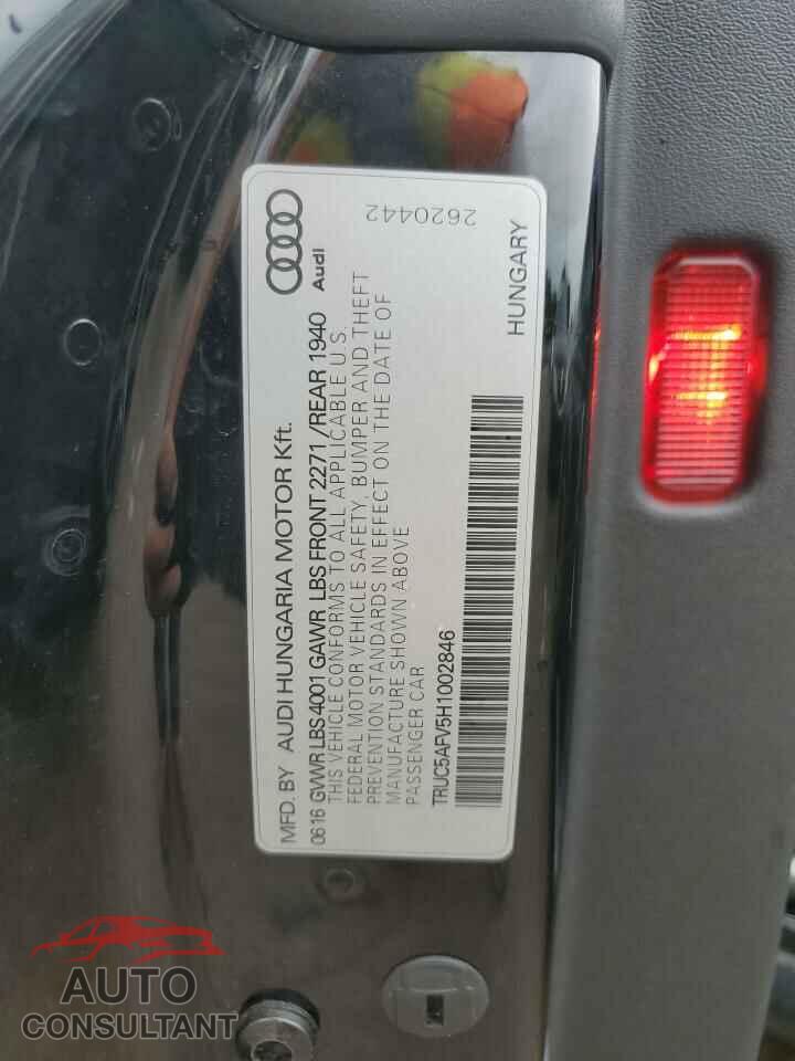 AUDI TT 2017 - TRUC5AFV5H1002846