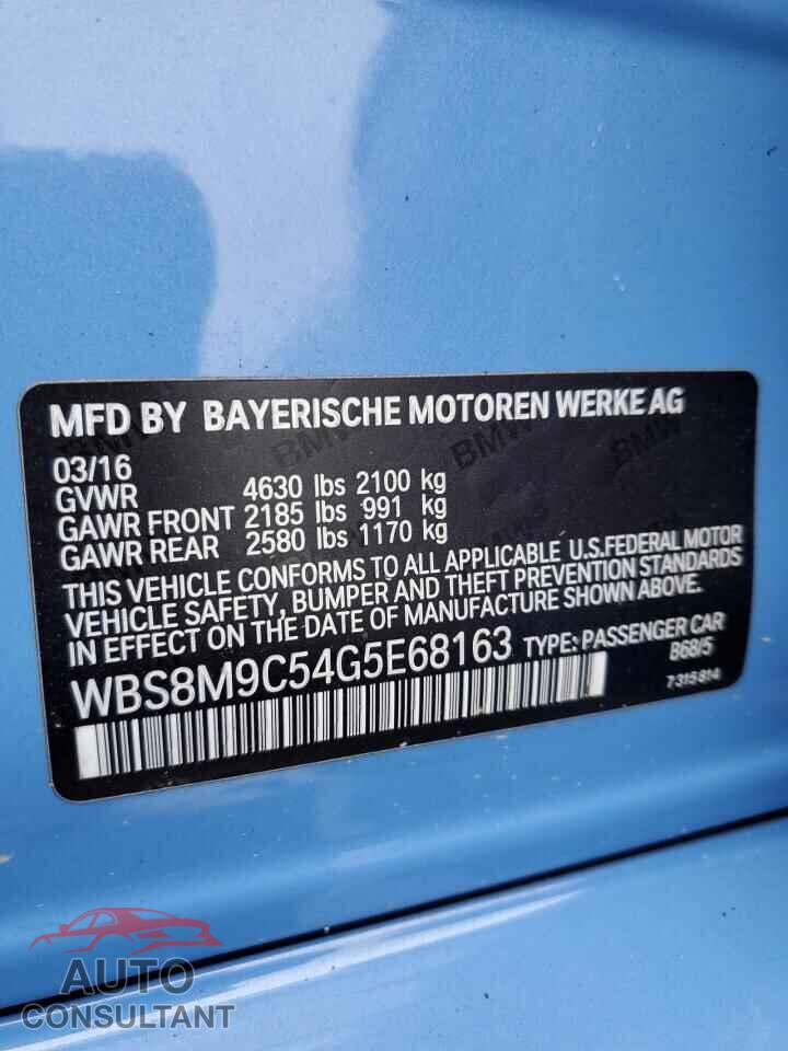 BMW M3 2016 - WBS8M9C54G5E68163
